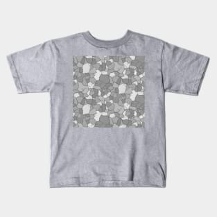 Gray Earthy Shapes Kids T-Shirt